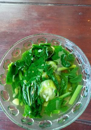 Foto resep Sayur sawi + gambas