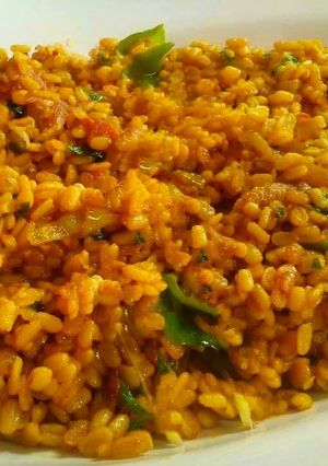 A picture of Mah Ki Dal (Yellow Dal Dry) Dry Dal.