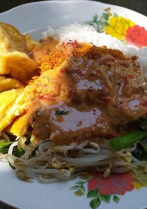 Foto resep Bumbu kacang nasi pecel