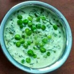 A picture of Meethi matar malai.