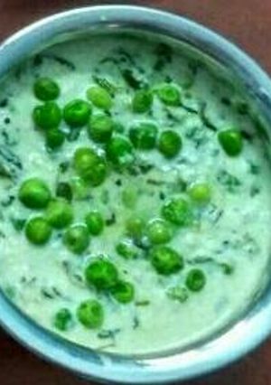 A picture of Meethi matar malai.