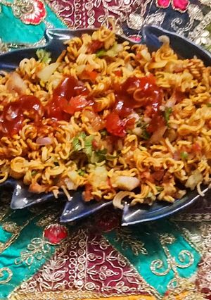 A picture of Wai wai chaat.