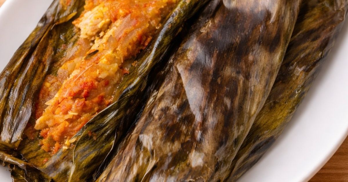 Pepes Ikan Pindang + Pencit