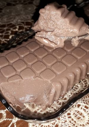 عکسی از دستور پودینگ شکلاتی