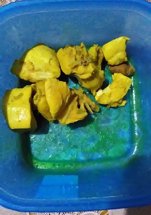 Foto resep Ayam ukep bumbu kuning