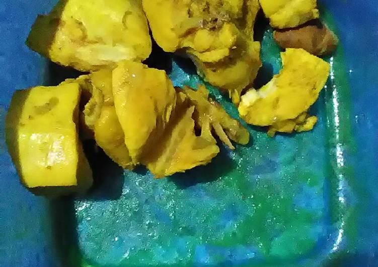 Resep Ayam ukep bumbu kuning Anti Gagal