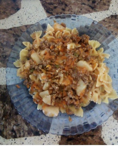 Una foto de Fideo con tuco