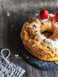 Paris Brest With Strawberry Cream