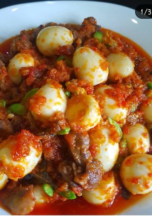 Foto resep Sambal goreng telur puyuh pete