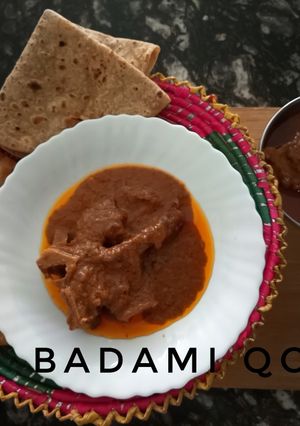 A picture of Mutton Badami qorma.