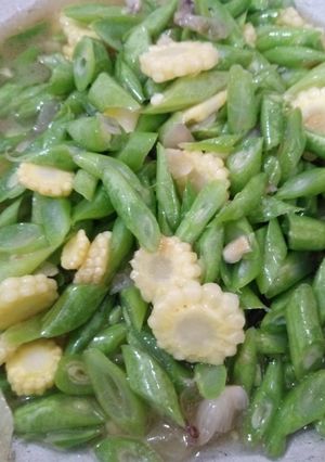 Foto resep Tumis buncis mix baby jagung