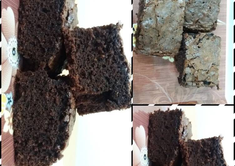 Recipe of Homemade Chocolate  fudge brownies