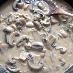 A picture of Creamy Mushroom Sauce for Pasta.