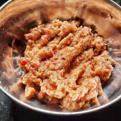 A picture of Quick hosegram chutney.