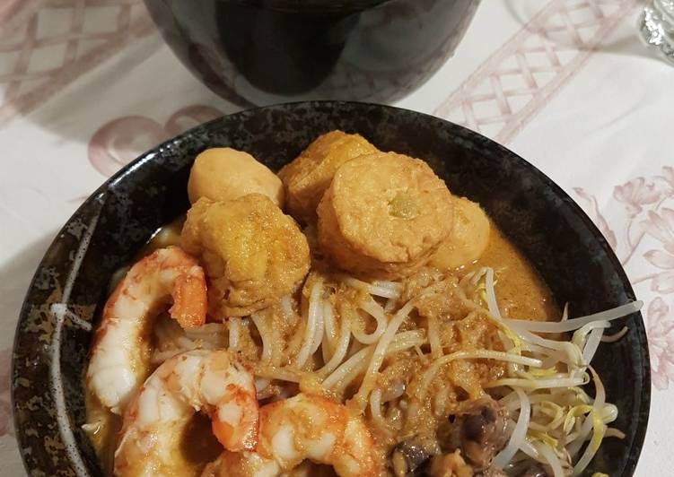 Bahan-bahan Laksa Singapore Sederhana Untuk Jualan