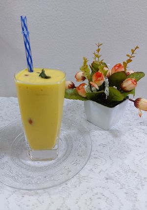 A picture of Mango milk shake.