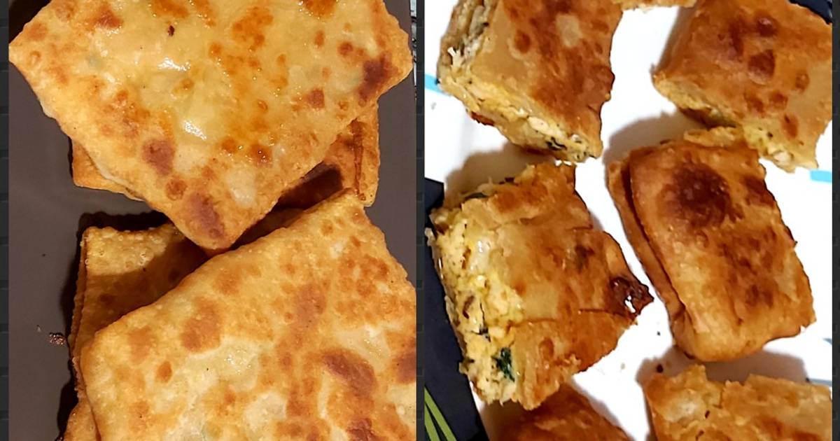 Chicken cheese baida roti Recipe by Nafeesa Mustafa - Cookpad