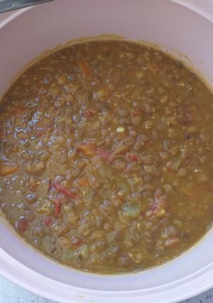 عکسی از دستور سوپ عدس فرانسوی 🍜 😋