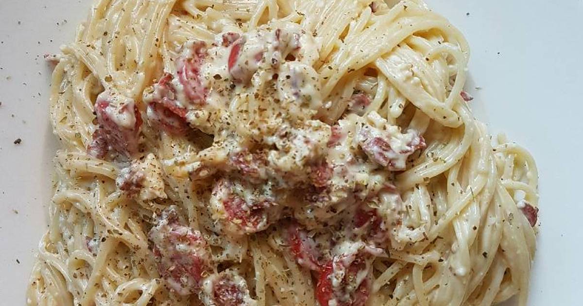 Resep Spaghetti Carbonara oleh Vianaslymmie - Cookpad
