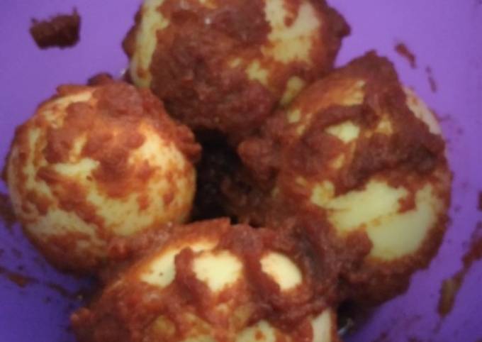 Resep: Telur Balado Simpel Kekinian