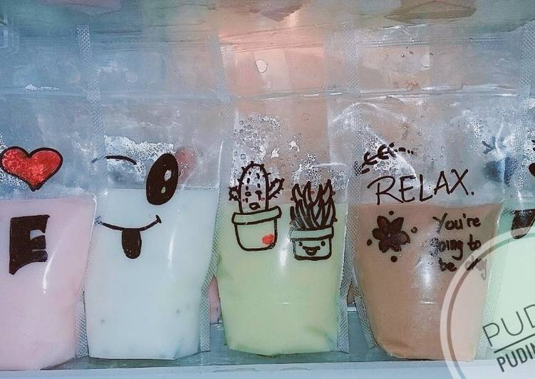 Olahan PUDOT (Puding Sedot) | Bahan Membuat PUDOT (Puding Sedot) Yang Enak dan Simpel