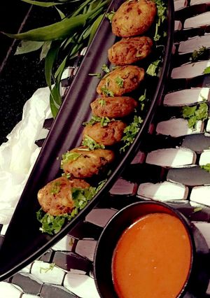 A picture of Raw banana cutlet.