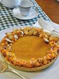 Tarte di zucca alle nocciole con zucca caramellata all' arancia