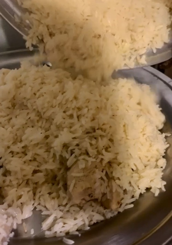 صورة لوصفة كبسة رز بدون زيت