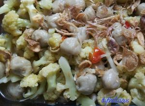 Foto resep Tumis kembang kol baso mutiara