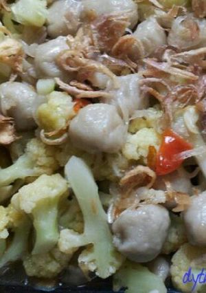 Foto resep Tumis kembang kol baso mutiara
