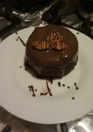 Una foto de Mug cake de plátano y chocolate