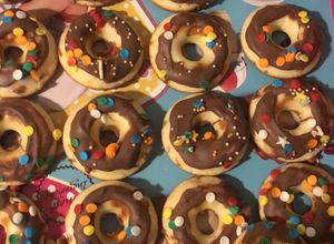 Una foto de Donas en máquina