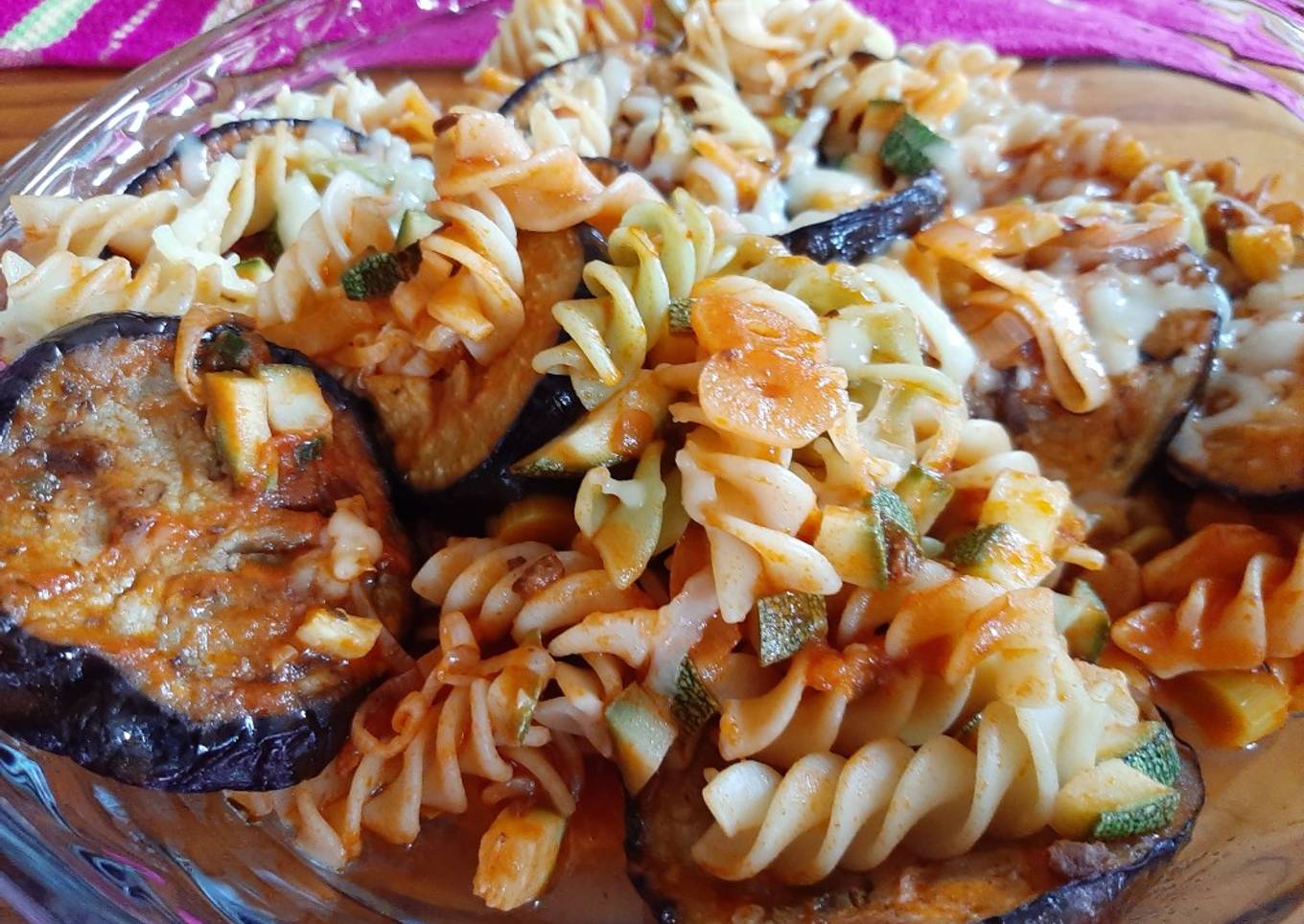 Tornillos con berenjenas