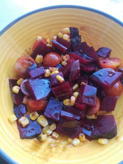 Une photo de Salade betterave