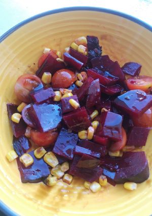 Une photo de Salade betterave