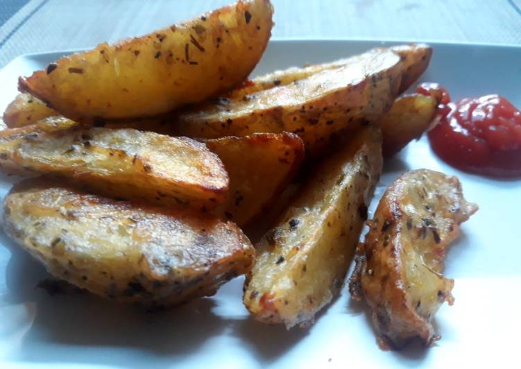 Cara Membuat Kentang goreng wedges ala ala yang Renyah