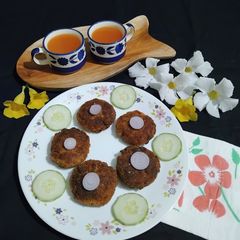 A picture of Protein rich Soya Chunks Kabab.