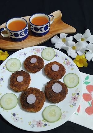 A picture of Protein rich Soya Chunks Kabab.
