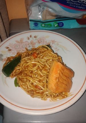 Foto resep Mie Pedas Salmon
