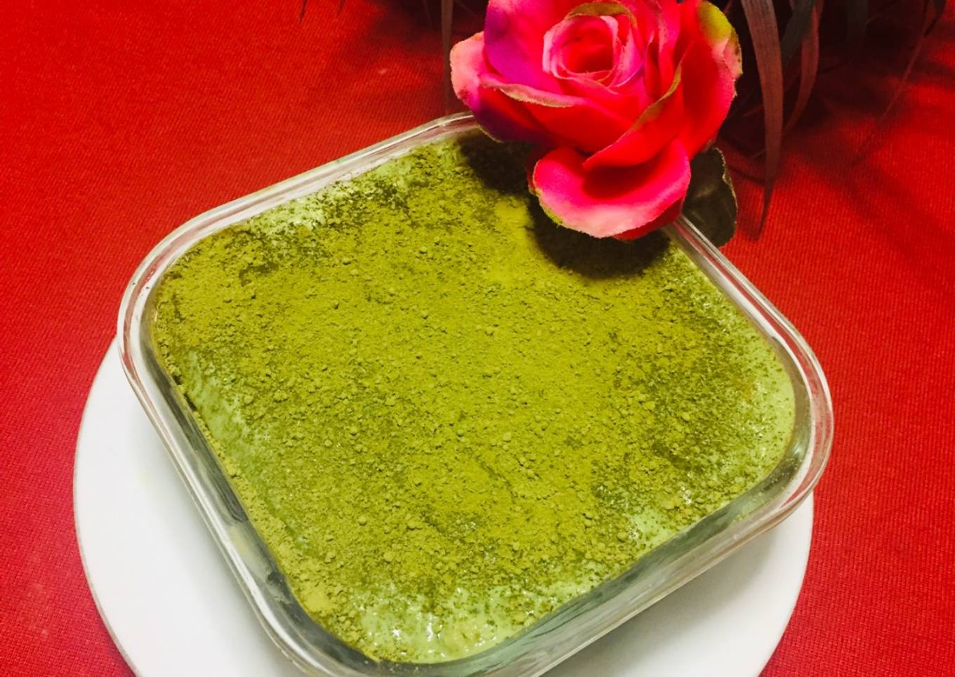 Tiramisú Sin Huevo con Matcha 🎉