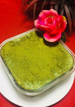 Una foto de Tiramisú Sin Huevo con Matcha 🎉