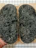 Jinten Hitam Wijen Putih Charcoal Sourdough Bread