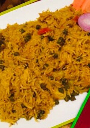 A picture of Hare Chane ka Pulav.