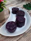 Kue Bulan Ubi Ungu Isi Kacang Hijau