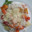Arroz y verduras hervidas
