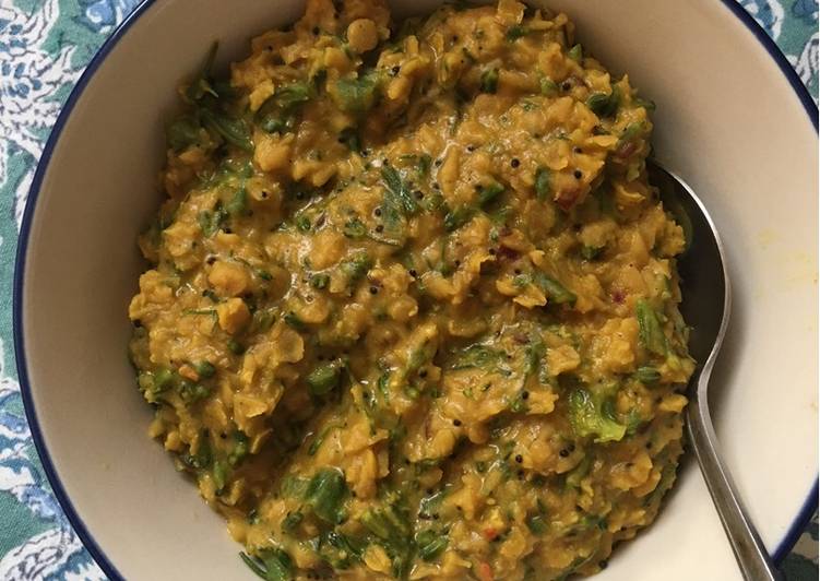 Steps to Make Award-winning Broccoli Dal (vegan)