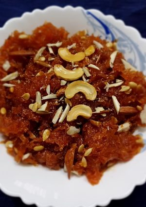A picture of Gajar halwa.