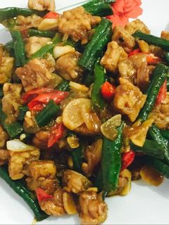 Foto resep Tumis tempe kacang panjang