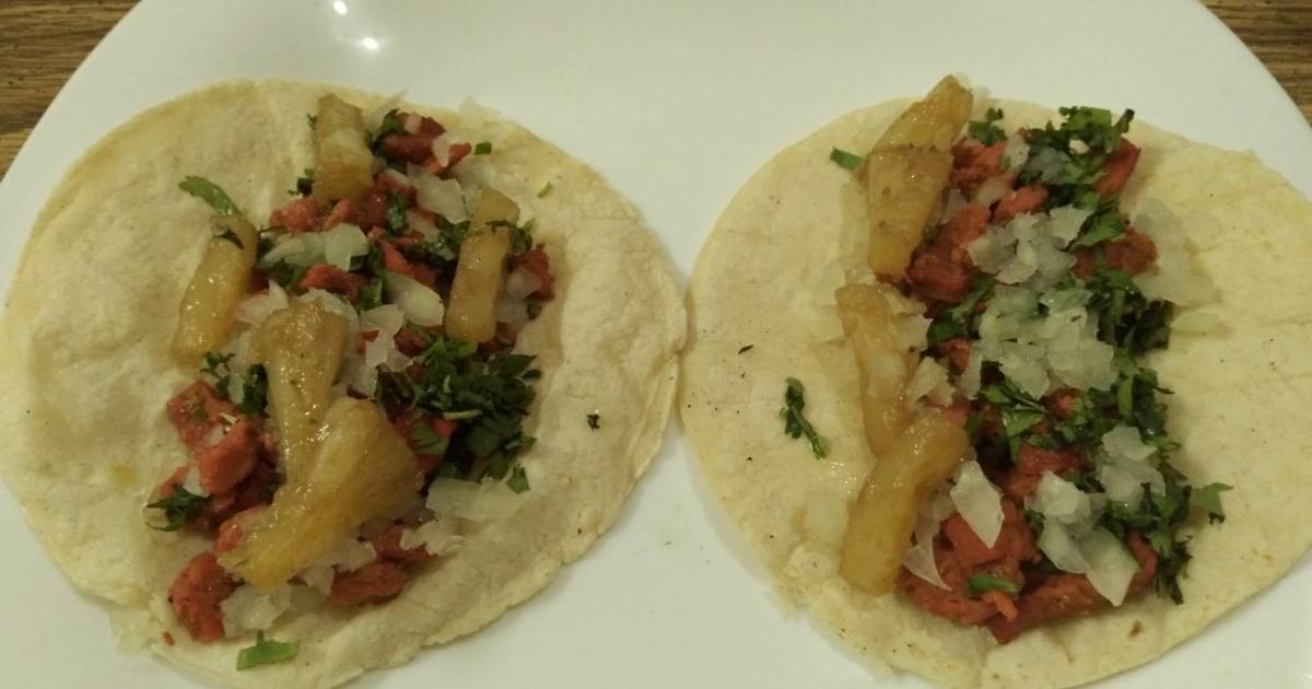 Tacos de pastor rojo Receta de Luis alejandro Salgado- Cookpad