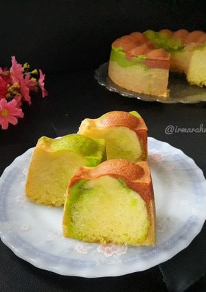 Foto resep Marble Sponge Cake / Bolu Marmer